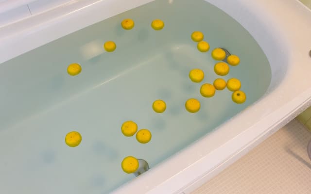 お風呂にはいってリラックスする